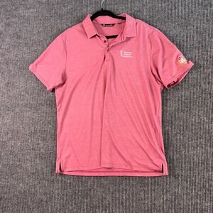 TravisMathew Mens XL Golf Polo NBC Sports American Century Championship‎ Pink